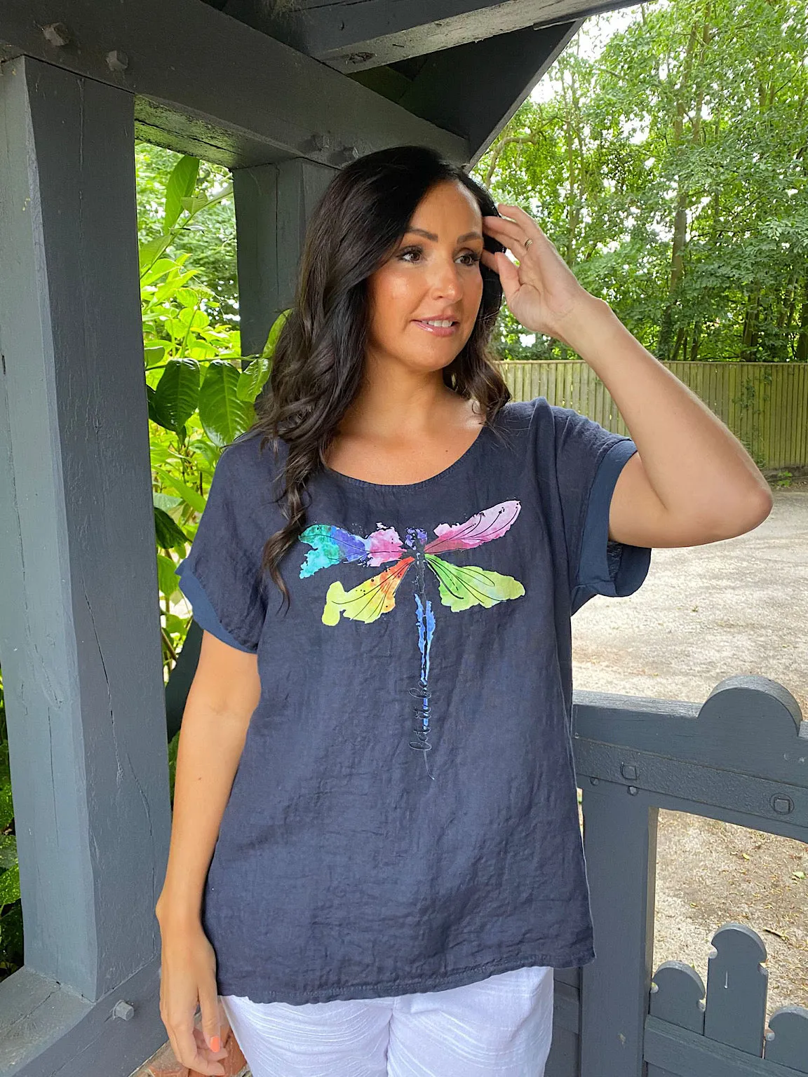 Dragonfly Graphic Top Summer