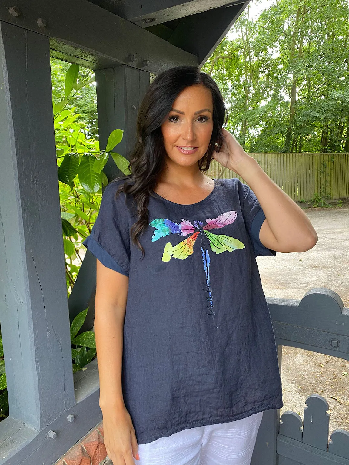 Dragonfly Graphic Top Summer