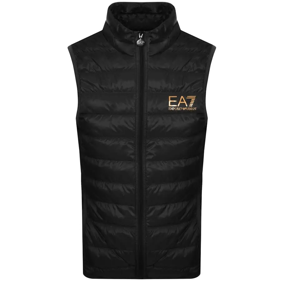 EA7 Emporio Armani Quilted Gilet Black