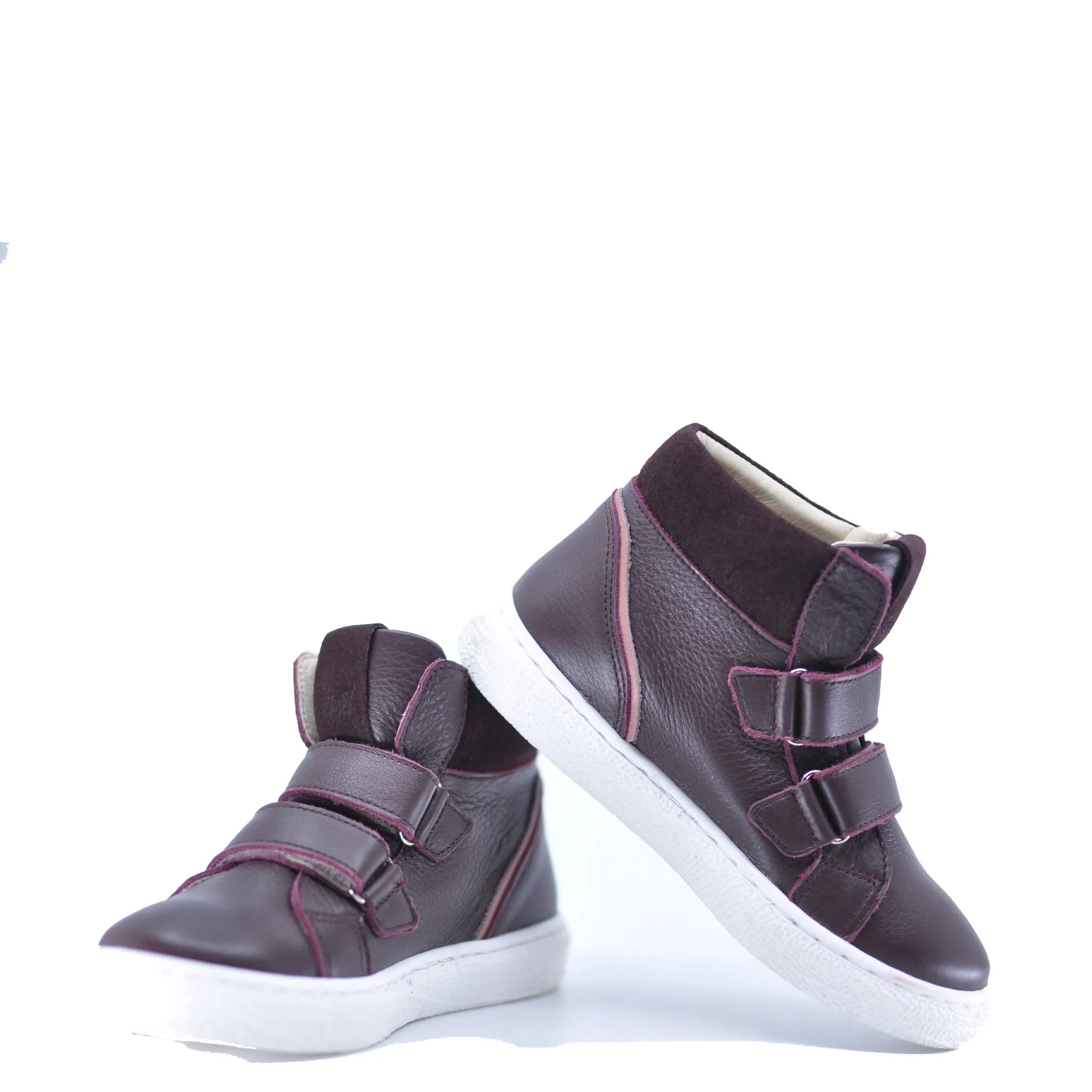 Emel Burgundy Velcro Baby Sneaker Sneaker