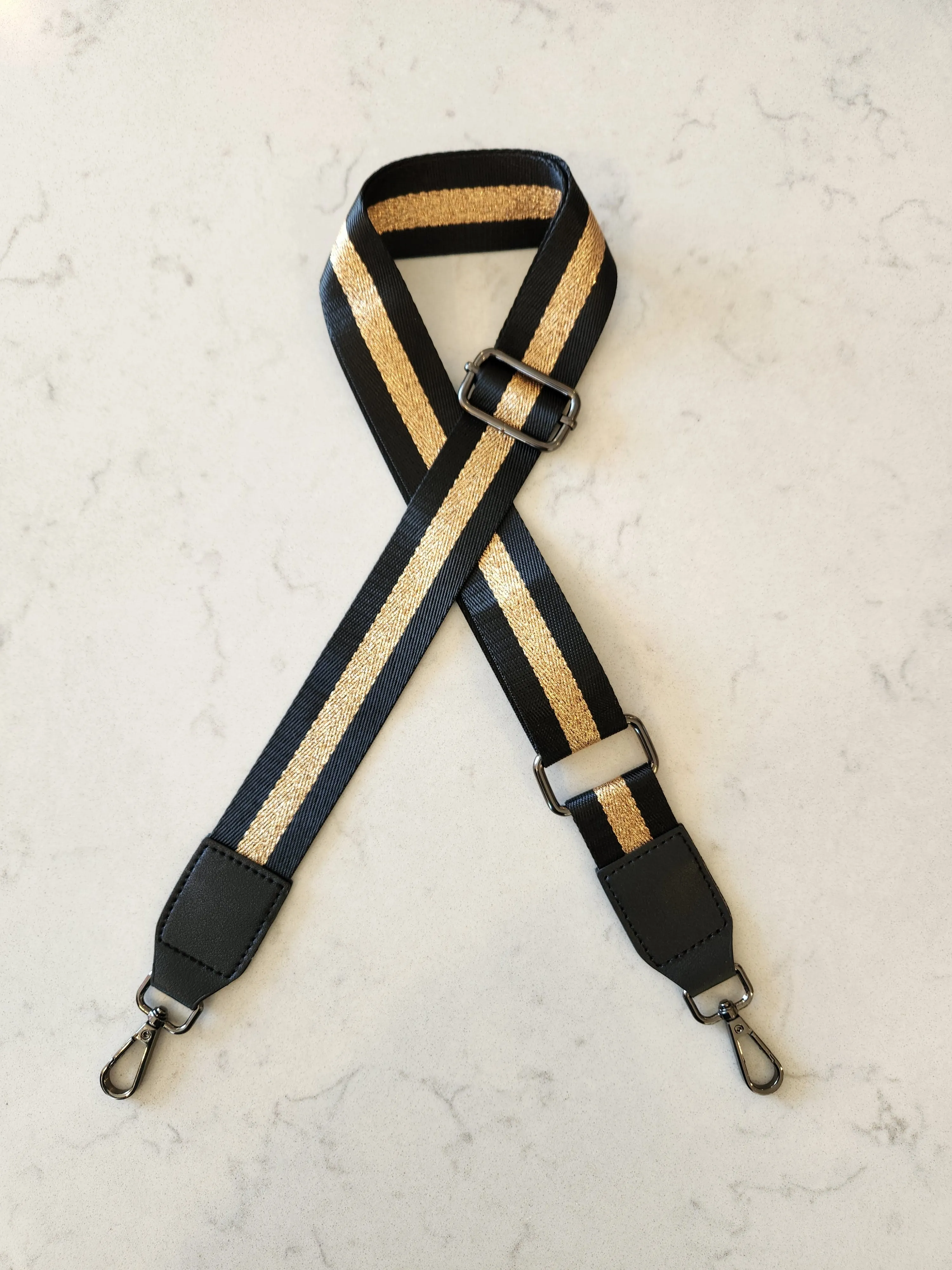 FA Bag Strap - Black Rose Gold