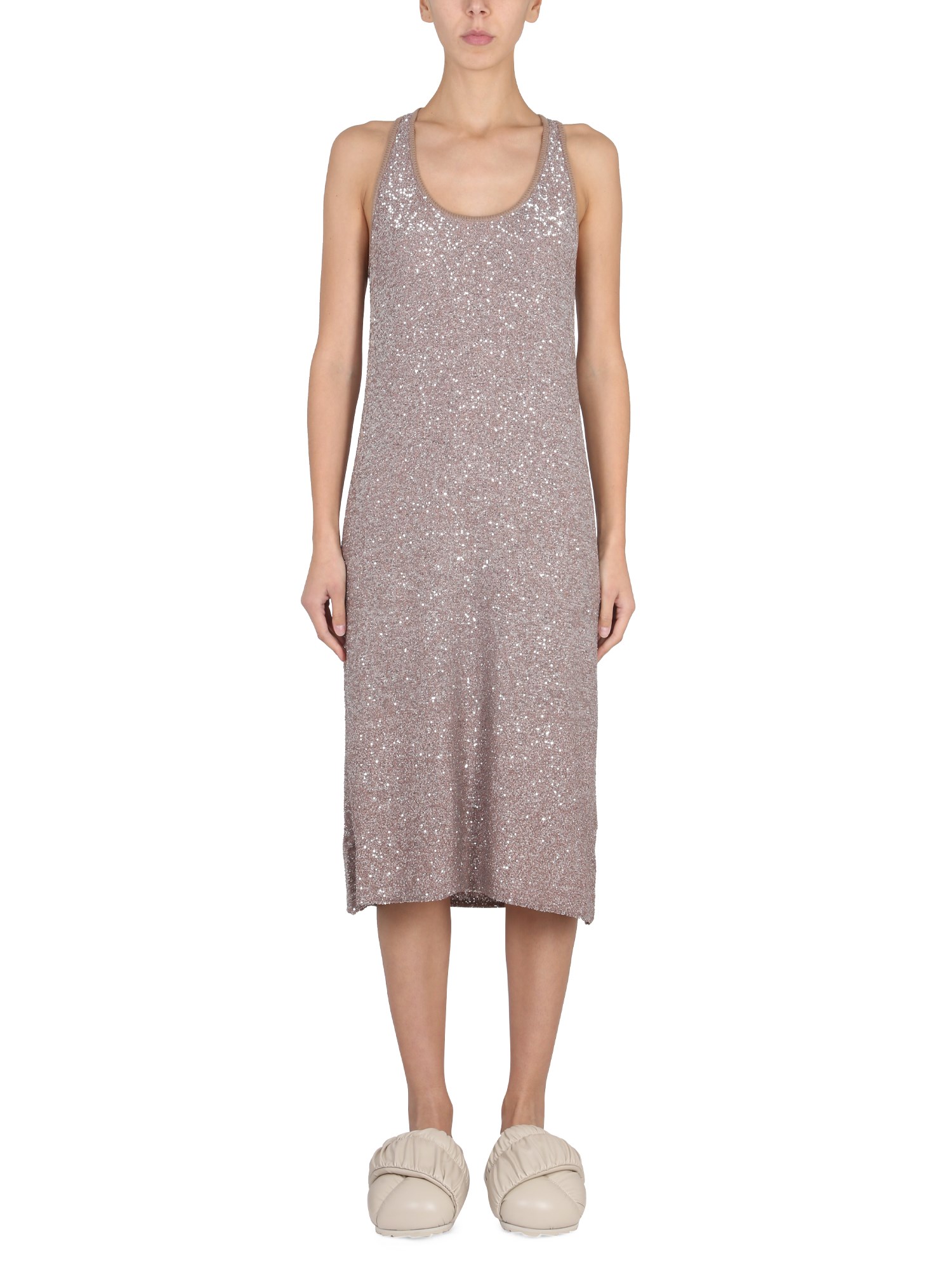 FABIANA FILIPPI    MIDI DRESS WITH SEQUINS