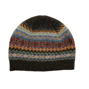 FAIR ISLE BEANIE BROWN MULTI