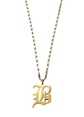 Farrah B Initial Necklace | Mi Vida Gothic