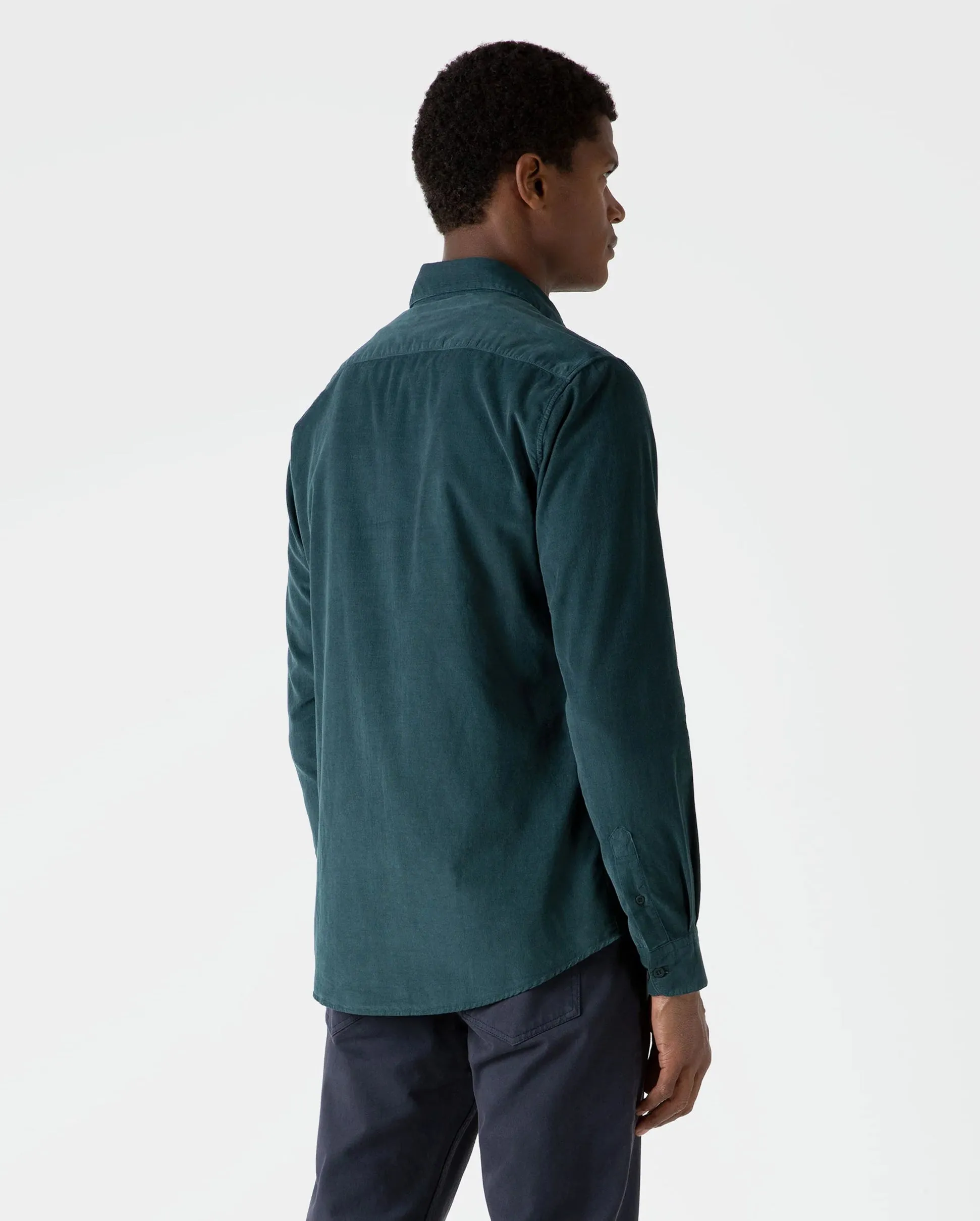 FINE CORD SHIRT / PEACOCK