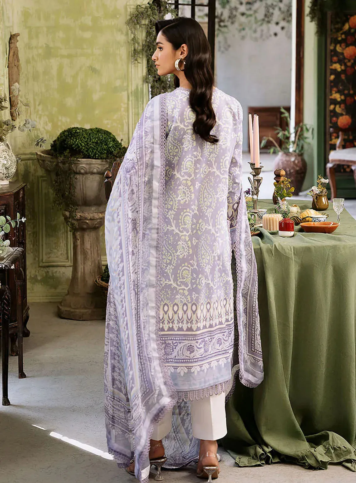 Flora By Roheenaz Embroidered Lawn 3 Piece Unstitched Suit RNZ24F RNP-02B LUMINA