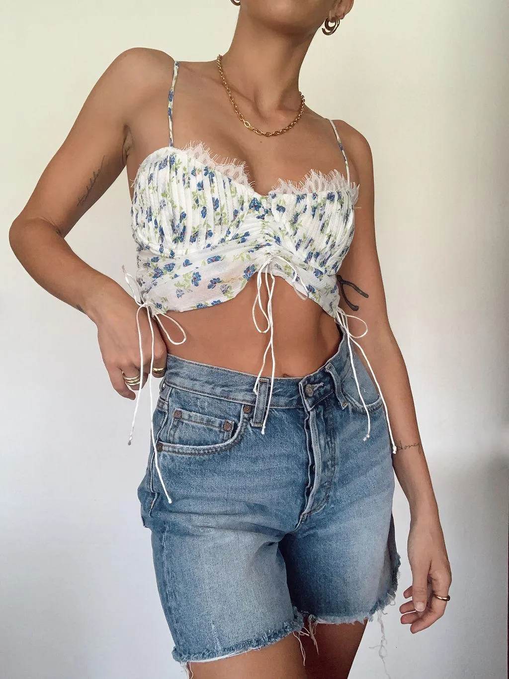 French Glamour Crop Top - FINAL SALE