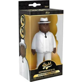 Funko!: Gold Premium Vinyl Figure: ROCKS -Notorious B.I.G. (White Suit) 5”