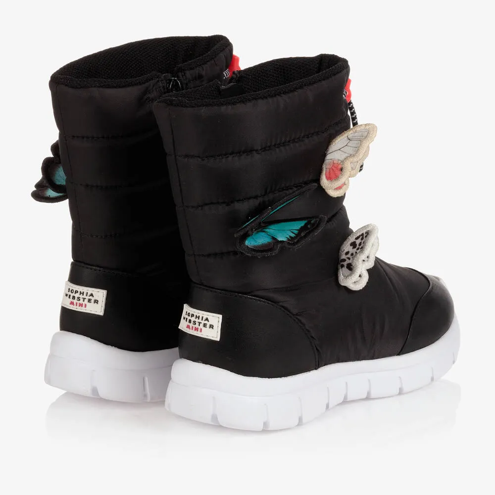 Girls Black Riva Snow Boots