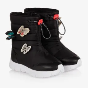 Girls Black Riva Snow Boots