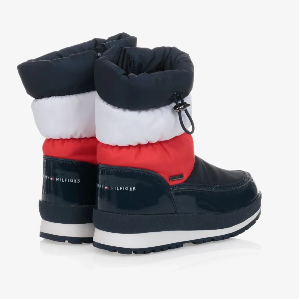 Girls Navy Blue Snow Boots