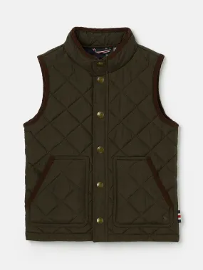 Green Quilted Gilet