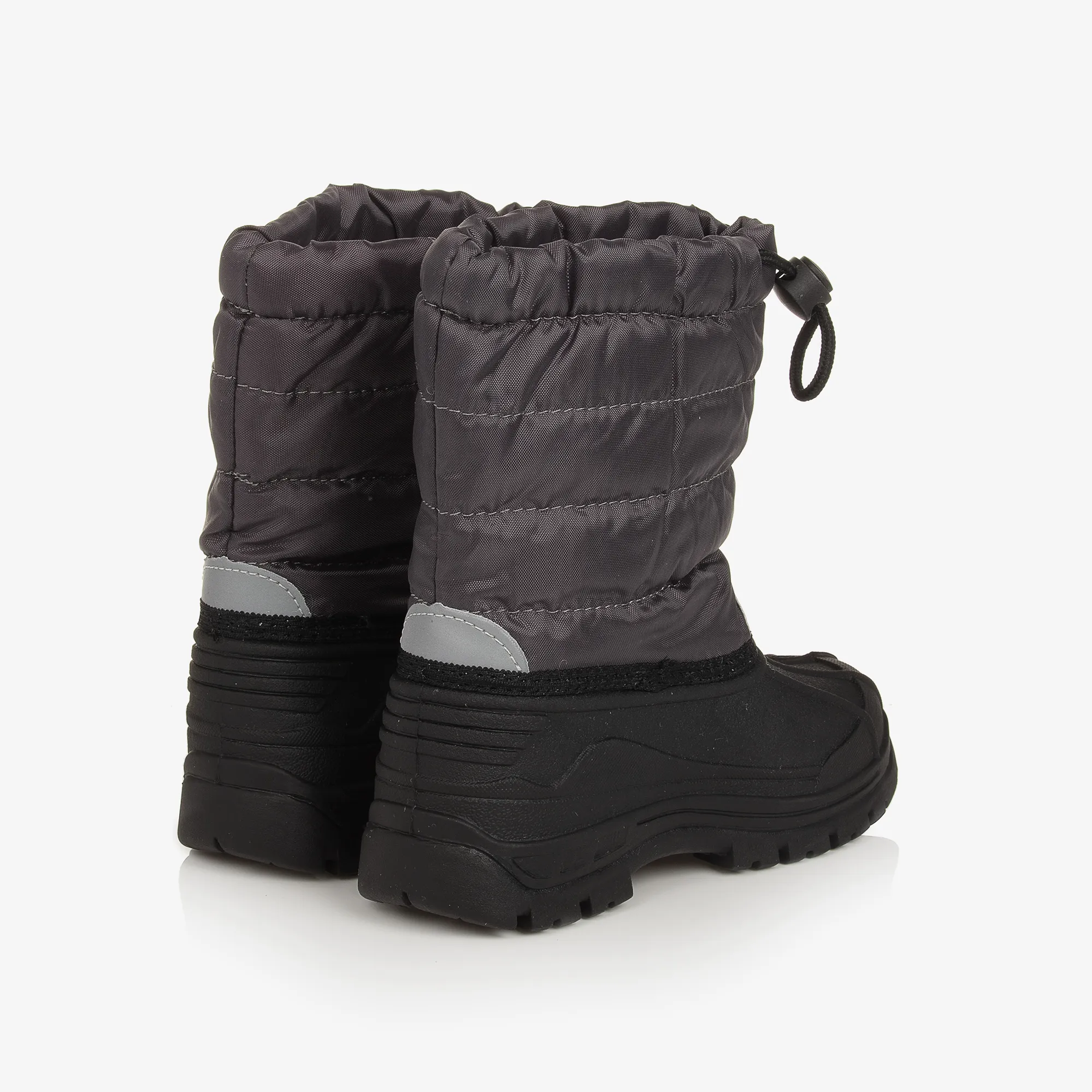 Grey & Black Snow Boots