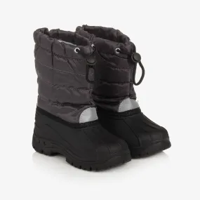 Grey & Black Snow Boots