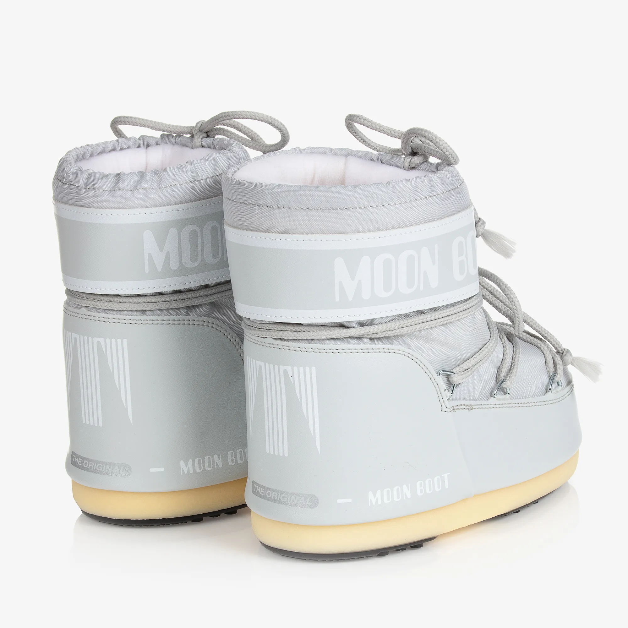 Grey Icon Short Snow Boots