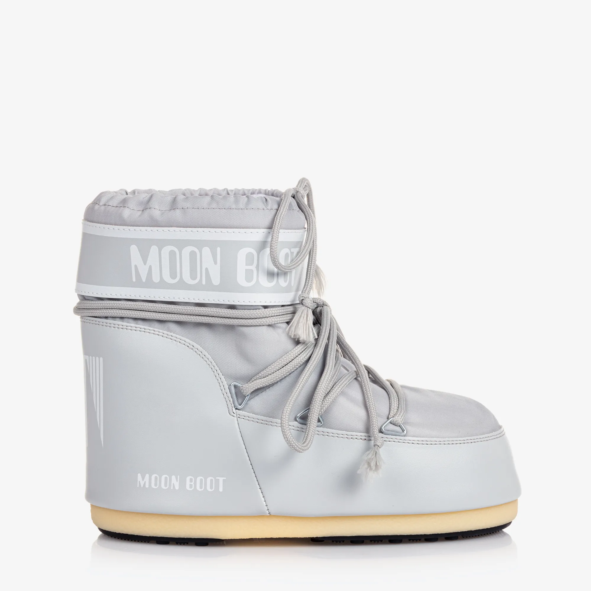 Grey Icon Short Snow Boots