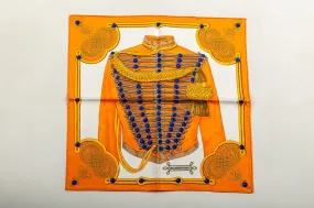 Hermès Yellow Brandebourgs Scarf