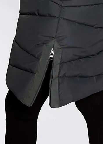 Hooded Quilted Gilet by Polarino | Look Again