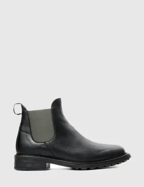 Hudson Caslon Chelsea Boots (Leather) - Black