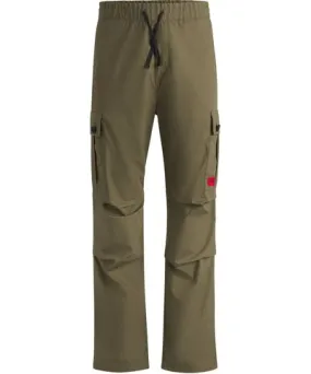 Hugo Regular-fit cargo trousers in ripstop cotton