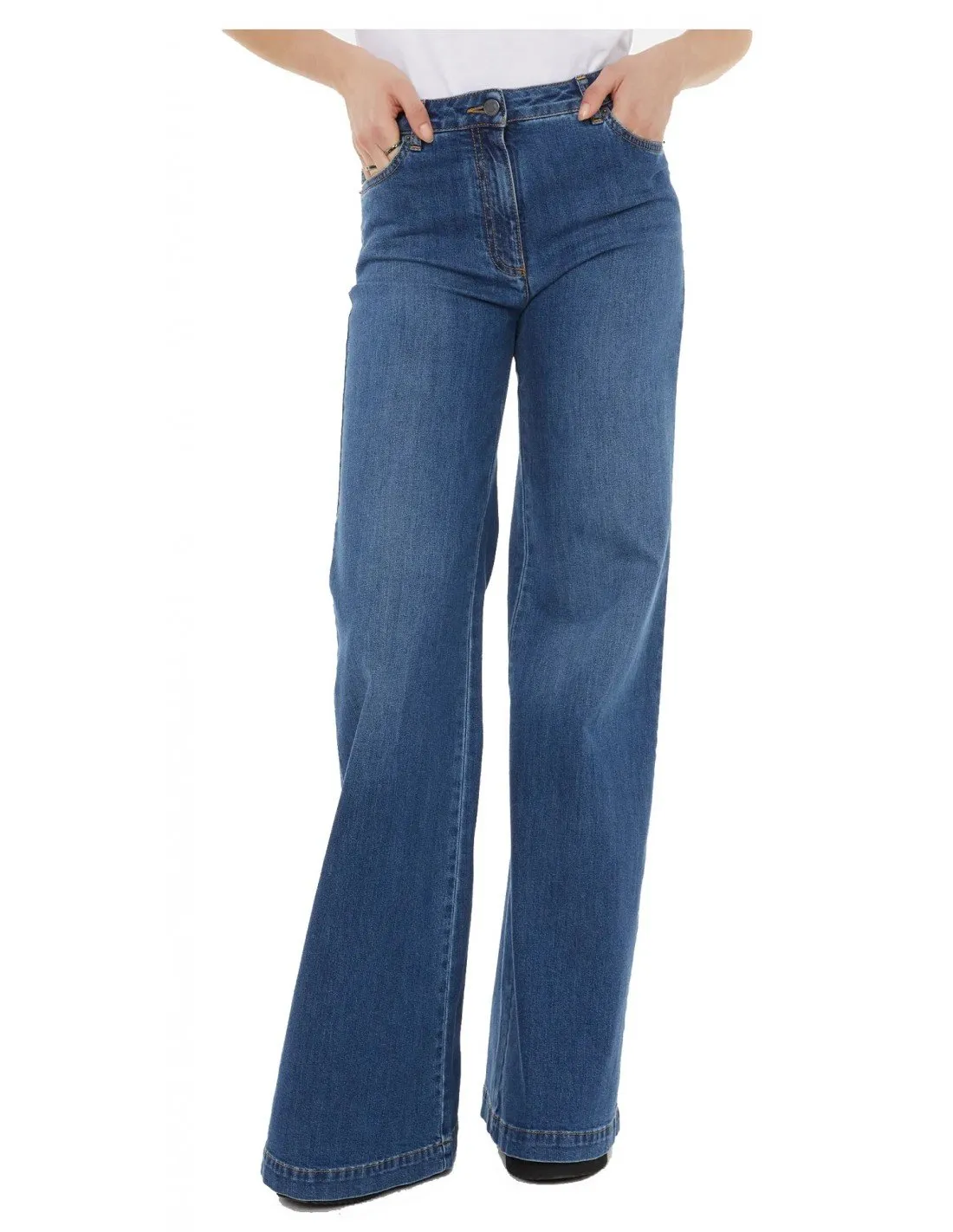 Jeans Moschino Couture donna 03200522A1290 blu medio PE22