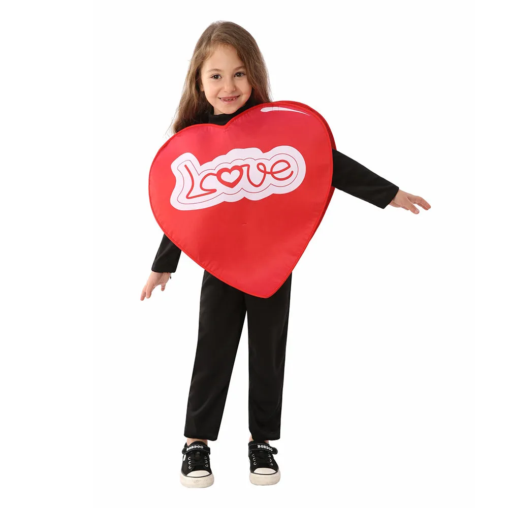 Kids Children Valentine‘s Day  Cosplay Costume Outfits Halloween Carnival Suit