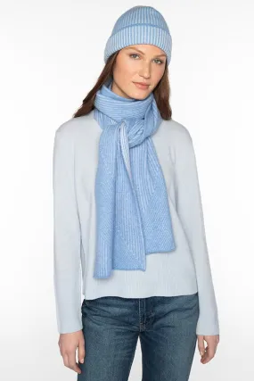 KINROSS CASHMERE - PLATED RIB CASHMERE SCARF