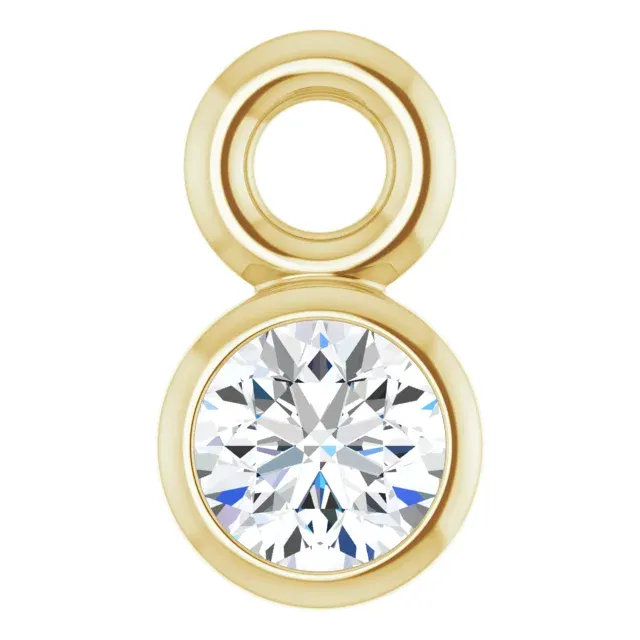 Lab-Grown Diamond Bezel Dangle