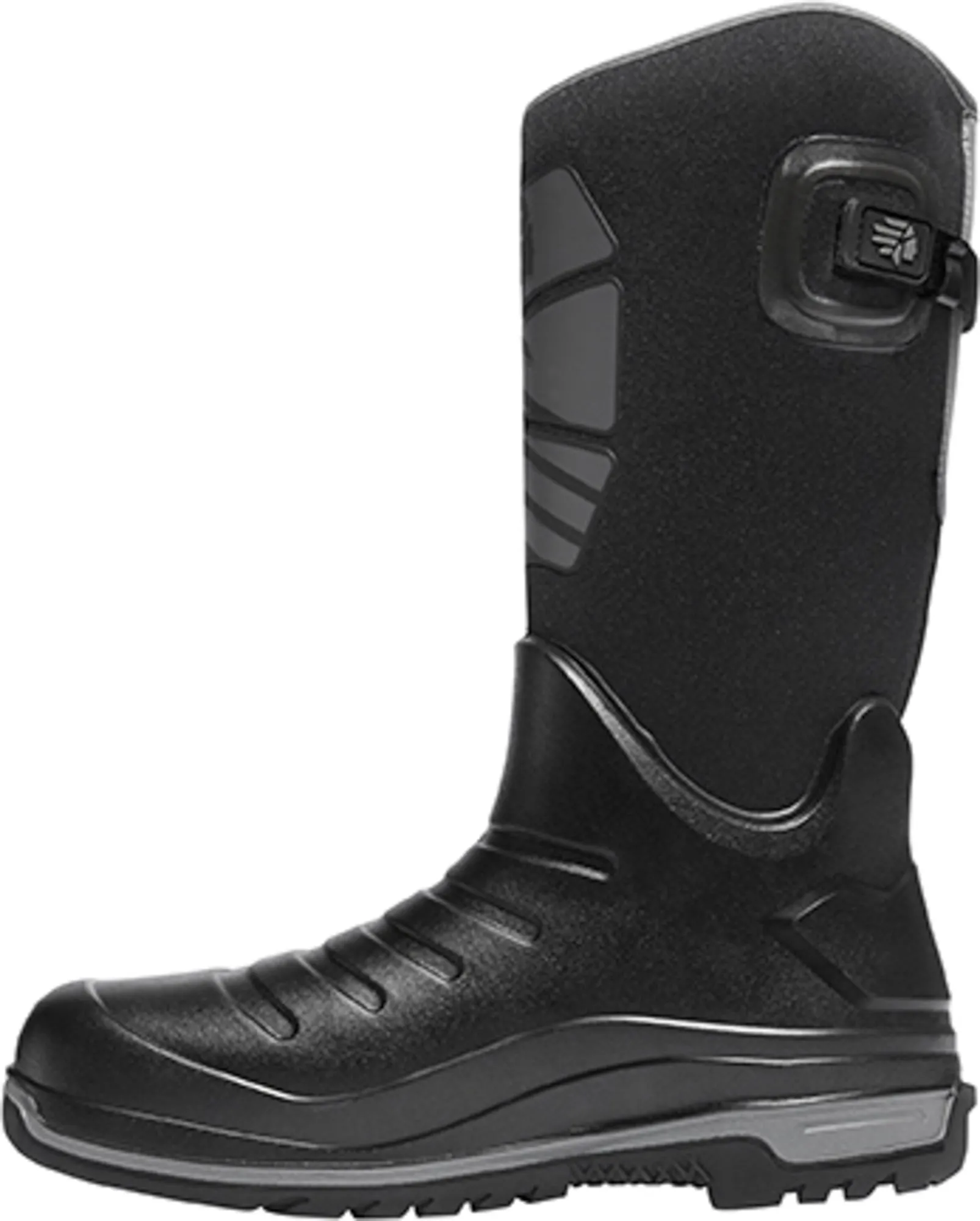 Lacrosse Aero Insulator Mens Black PU 14in Fleece Snow Boots