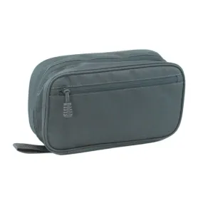 large  folding toiletry bag-gunmetal