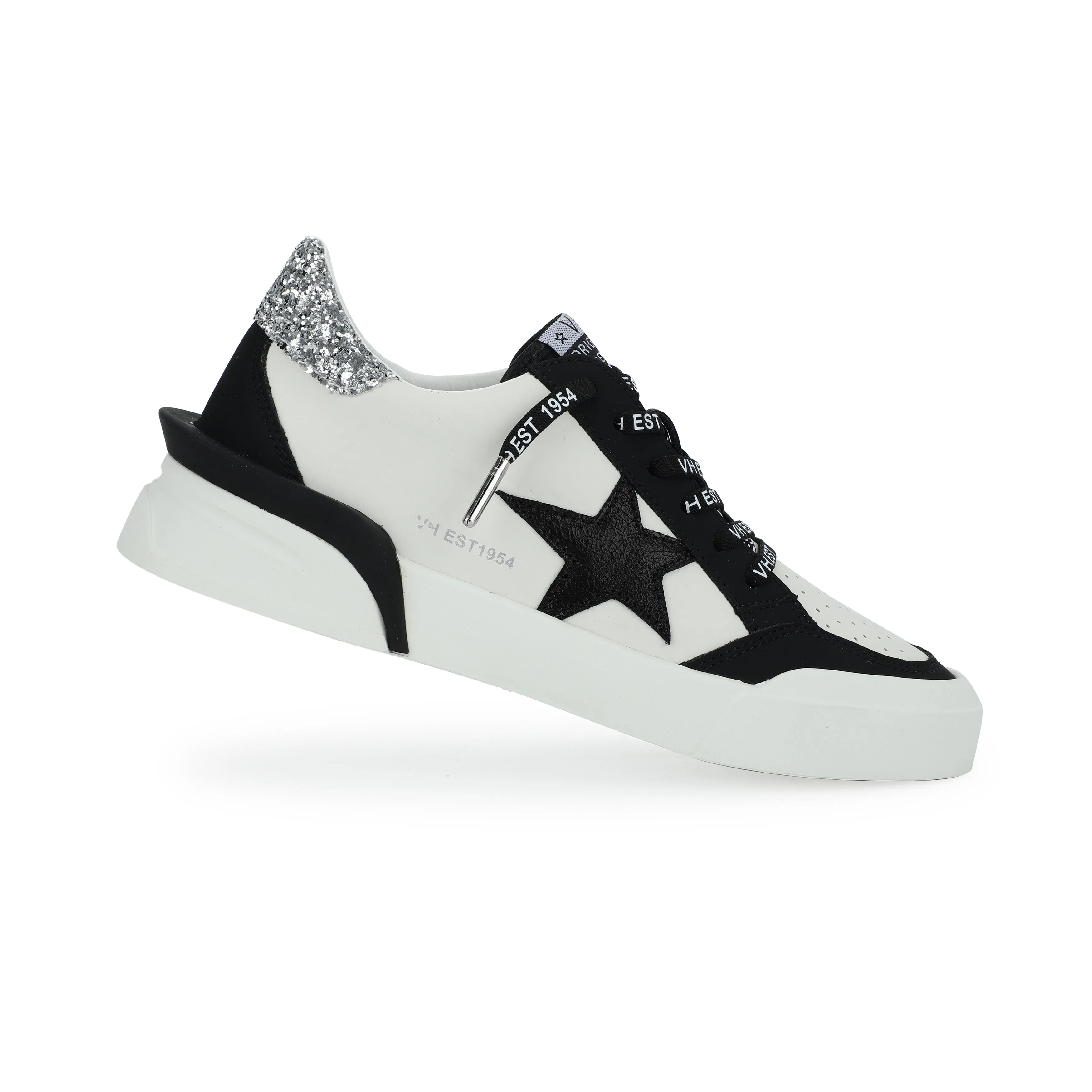 Laser 3 Black & White w/ Star Vintage Havana Sneaker