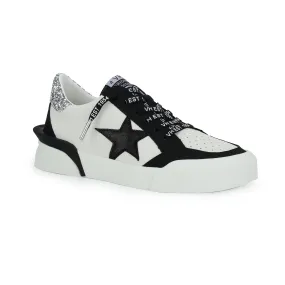 Laser 3 Black & White w/ Star Vintage Havana Sneaker