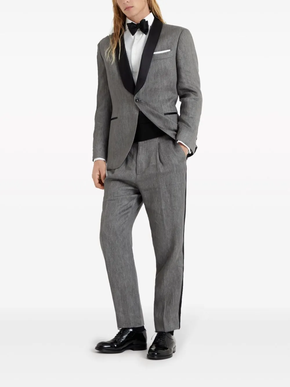 LINEN SMOKING SUIT