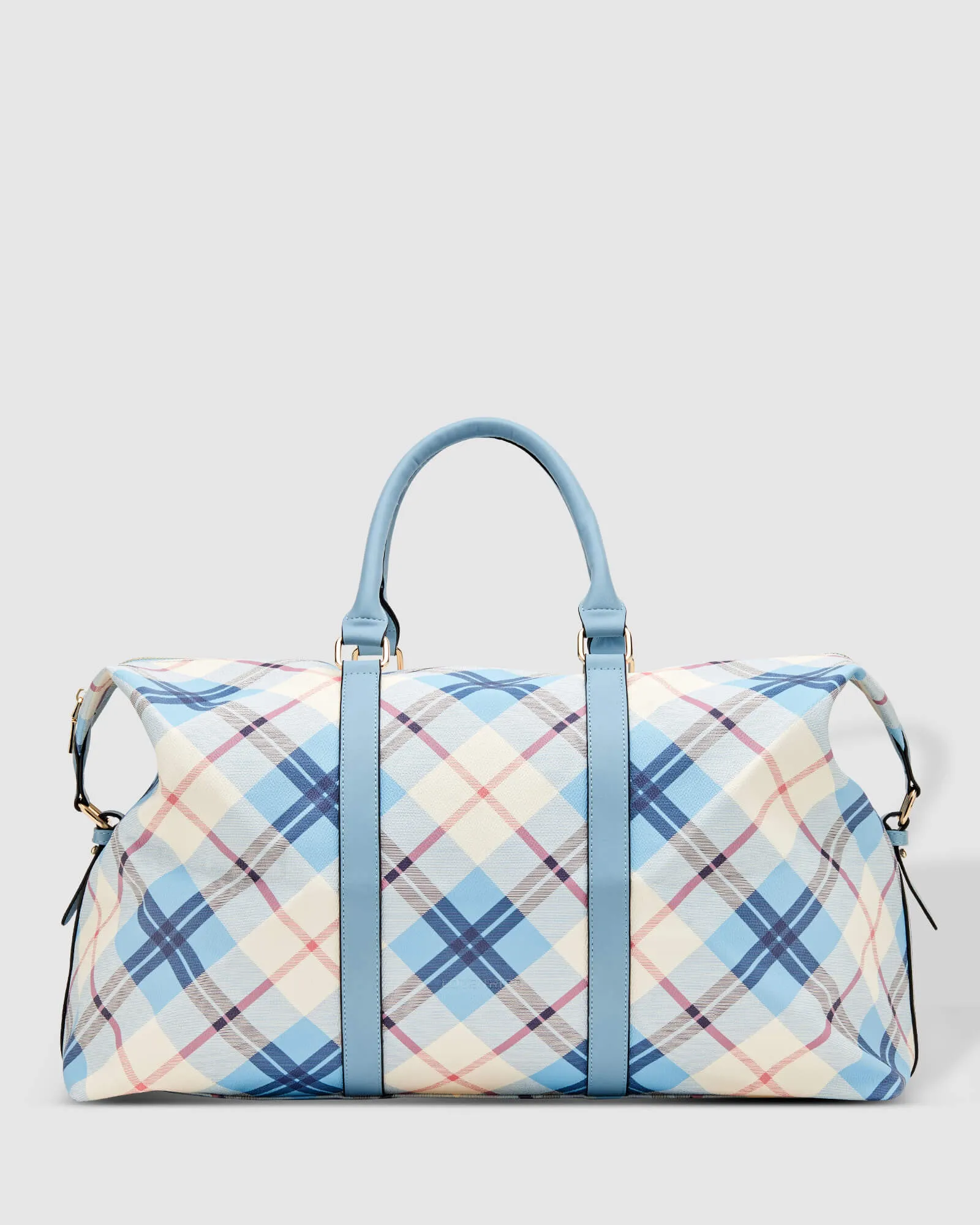 Louenhide Boston Travel Bag In Plaid Blue