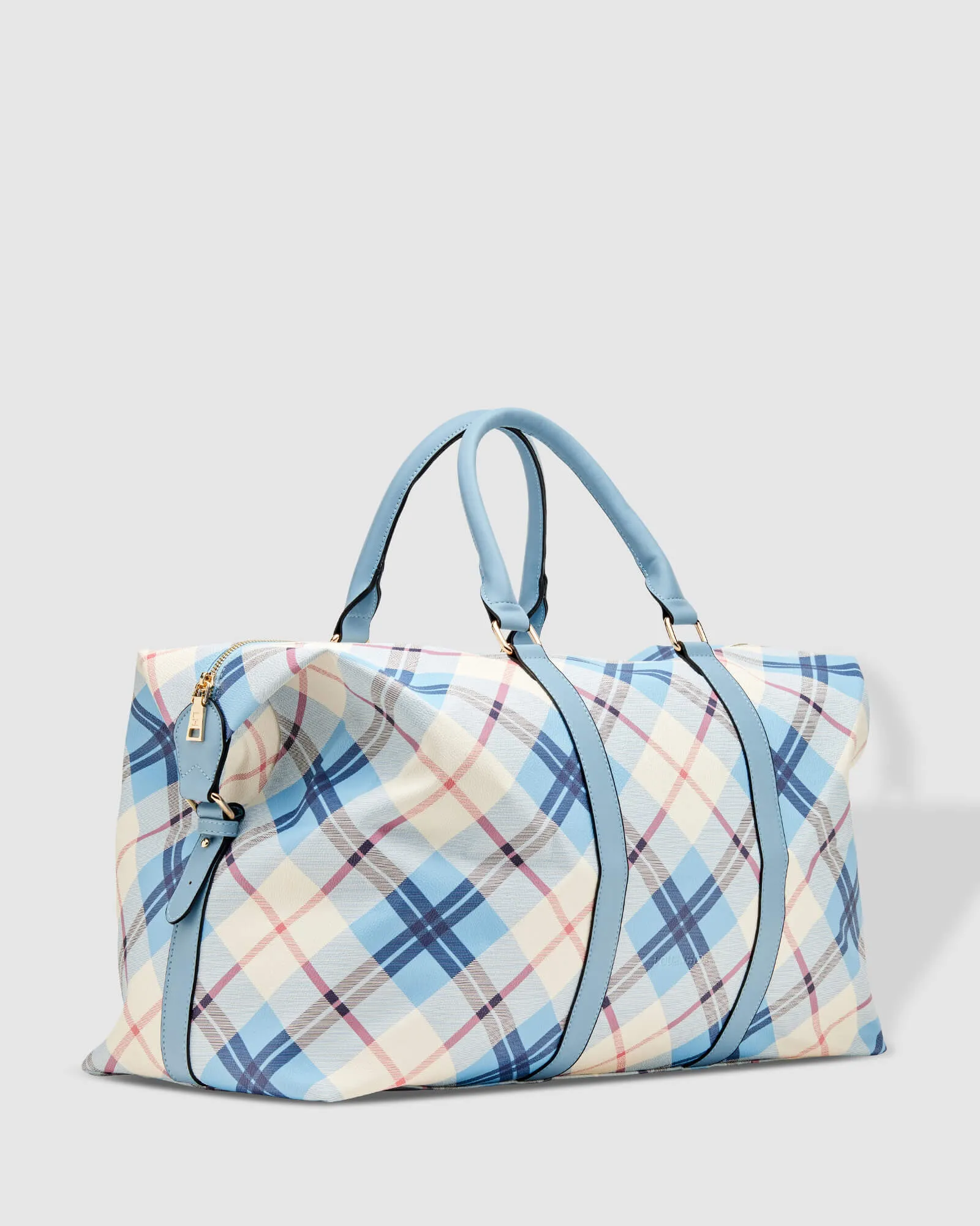 Louenhide Boston Travel Bag In Plaid Blue