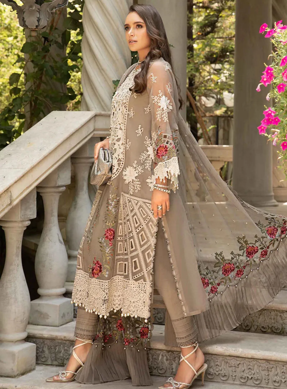 Maria B Luxury Embroidered Lawn Eid Edit-II 3 Piece Unstitched Suit MB24EE2 D-01