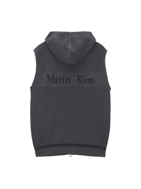 Matin Kim  |Plain Cotton Logo Tops