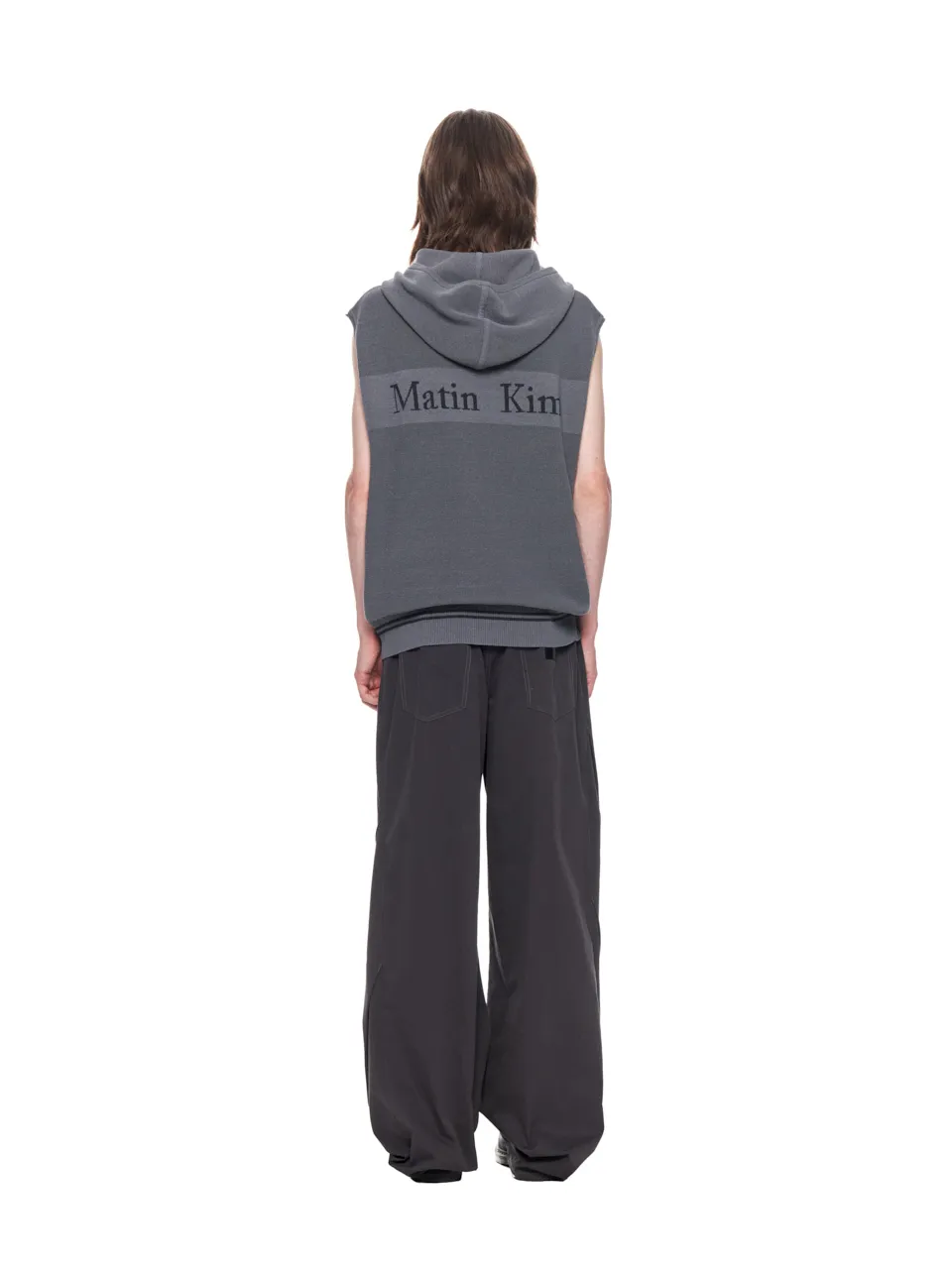 Matin Kim  |Plain Cotton Logo Tops