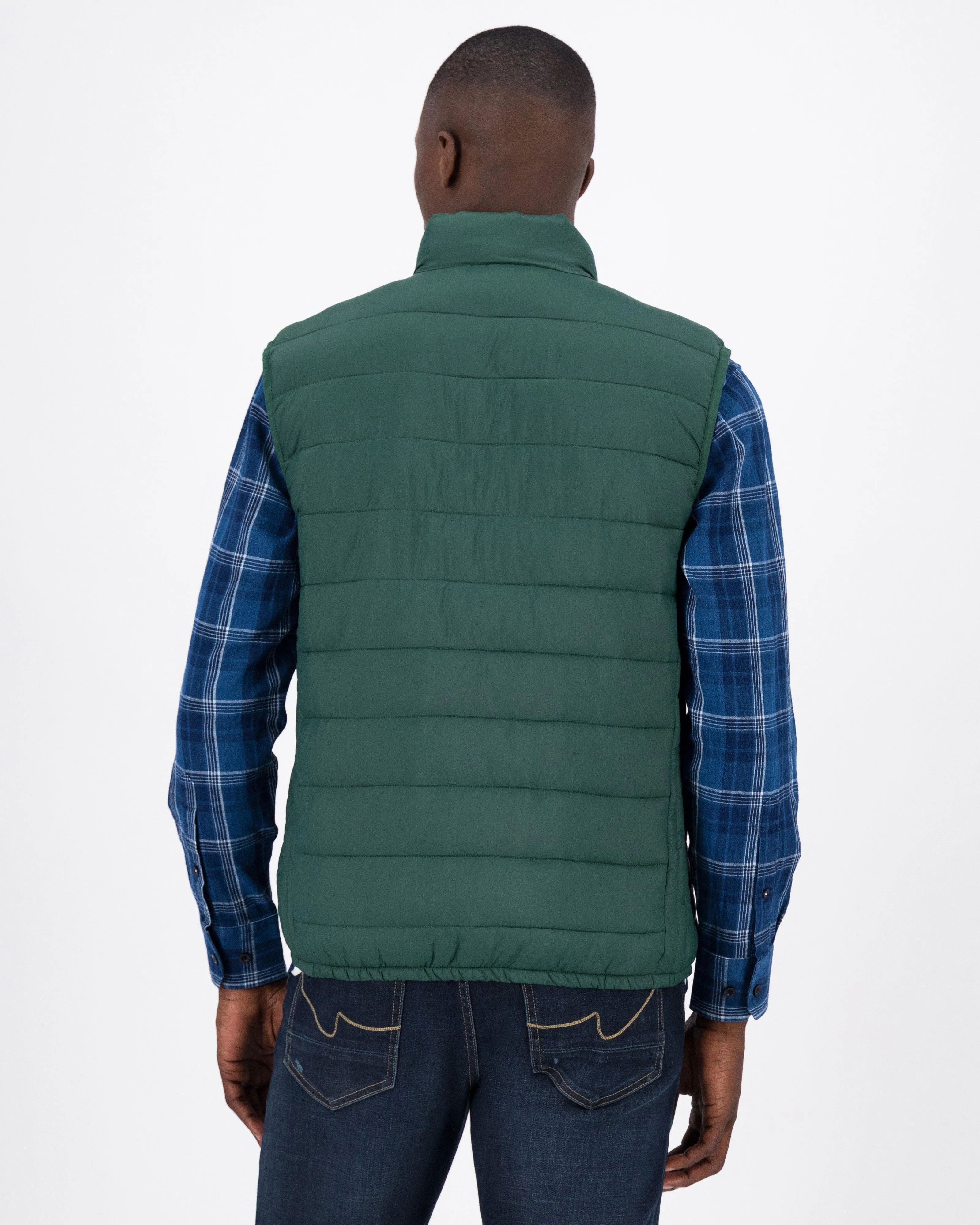 Men’s Caleb Rib Stop Quilted Gilet | Old Khaki