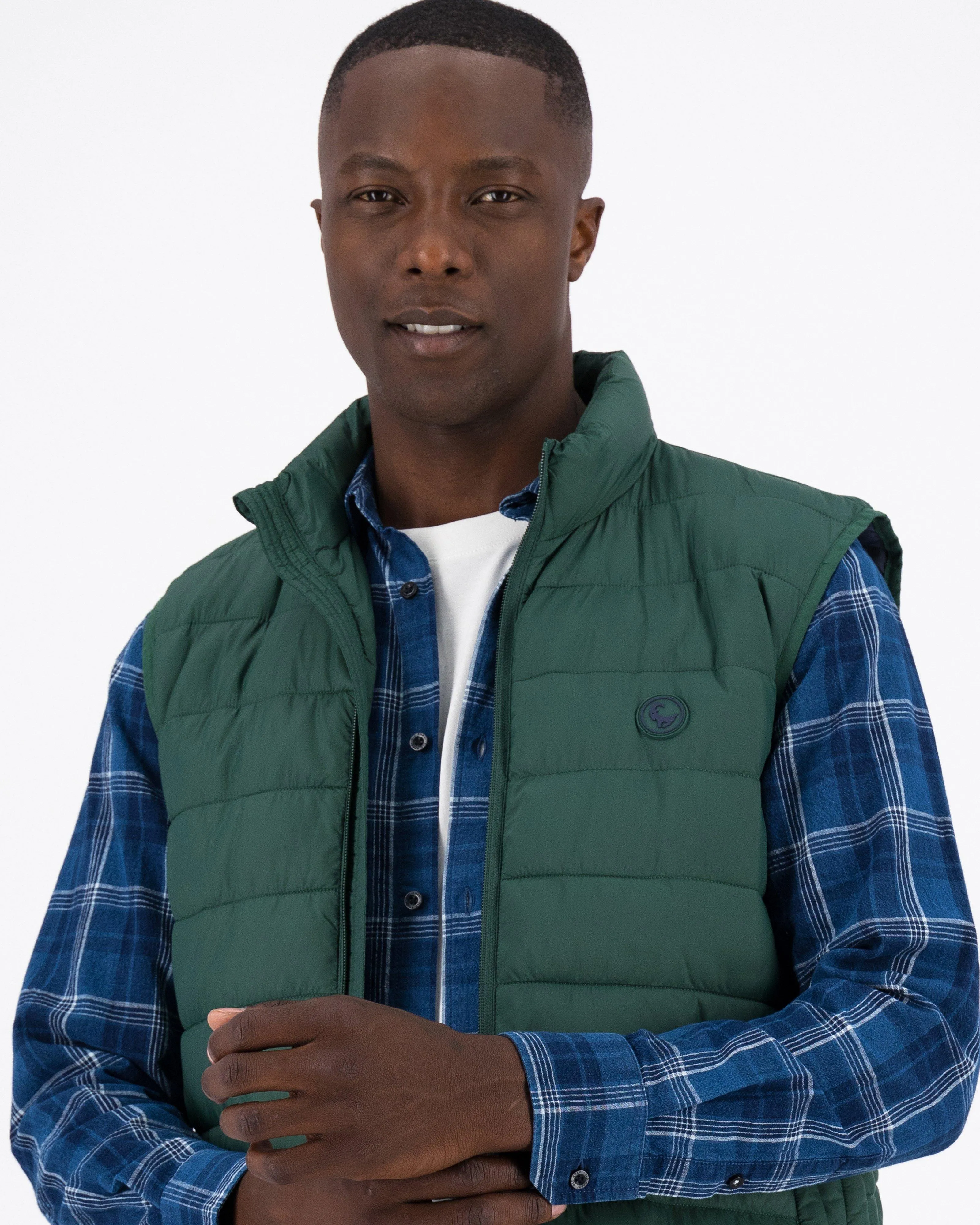 Men’s Caleb Rib Stop Quilted Gilet | Old Khaki