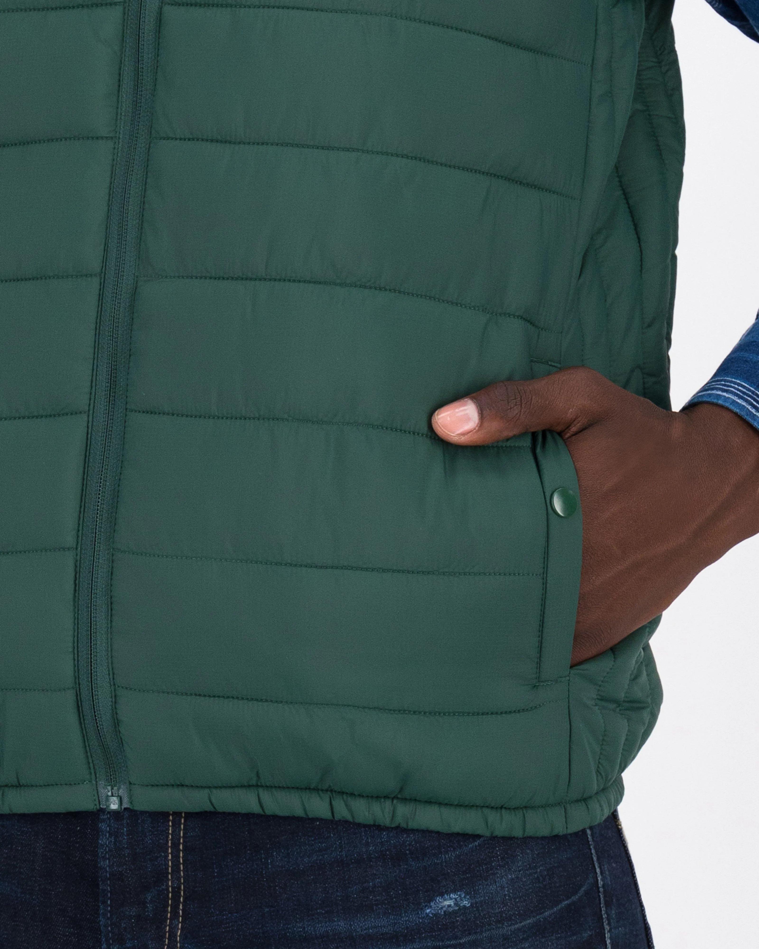 Men’s Caleb Rib Stop Quilted Gilet | Old Khaki