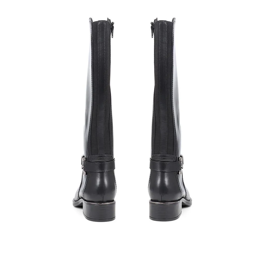 Metal Detail Long Boots - SAK38004 / 324 410