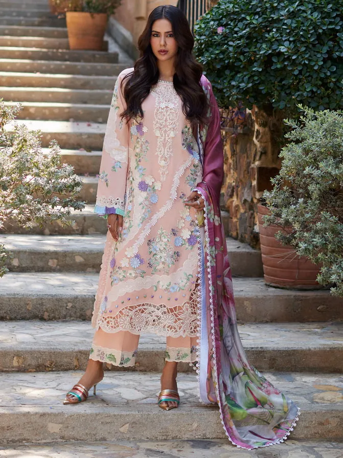 Mushq Te Amo Embroidered Lawn Unstitched 3Pc Suit MSL-2409 Italiano Intrigue