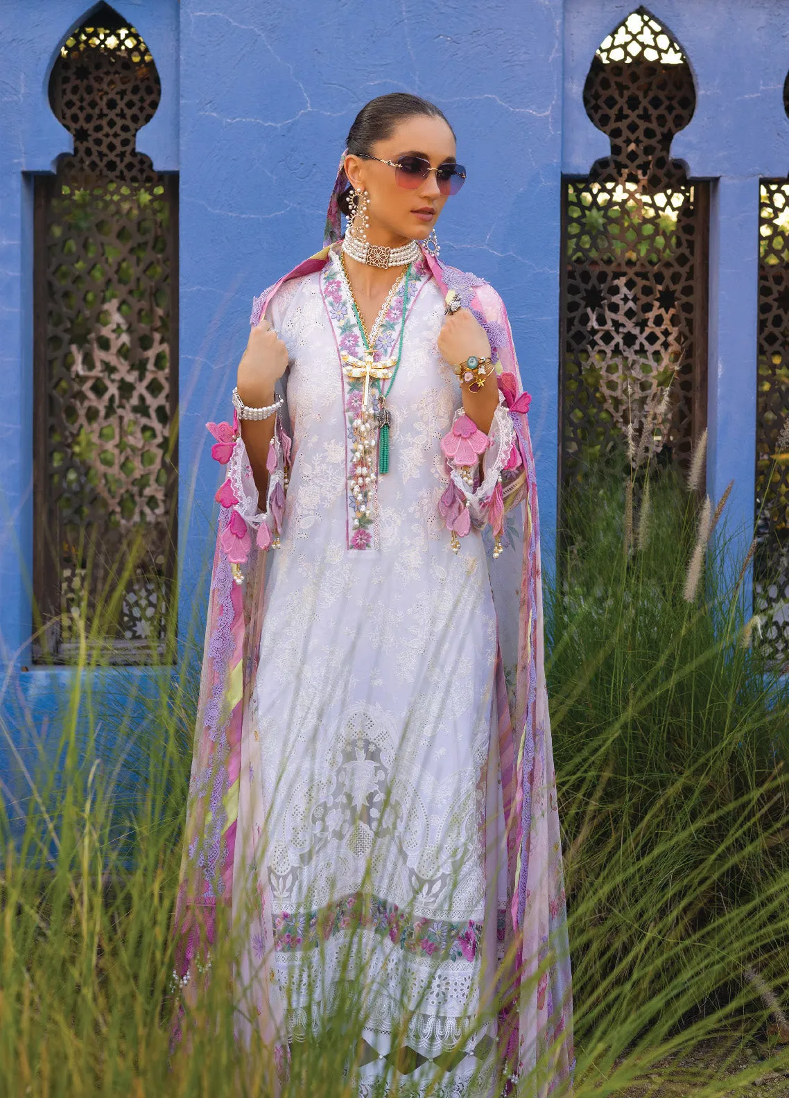 Neroli By Annus Abrar Luxury Embroidered Lawn 3 Piece Unstitched Suit AA24NLL-02 SOFI