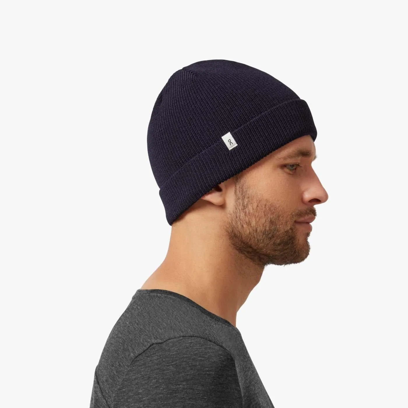 On - Merino Beanie - Navy | Beanies | George Fisher UK