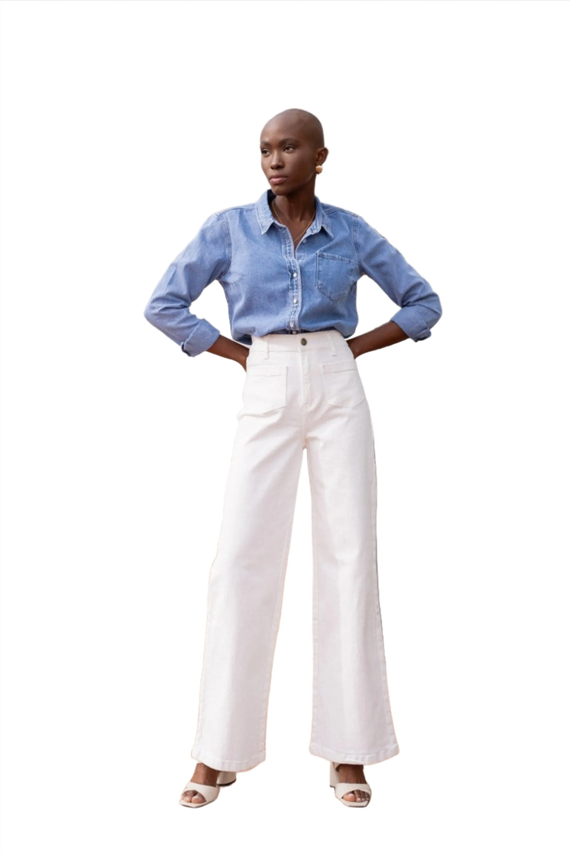 Oraije Paris Gaspard White Jeans