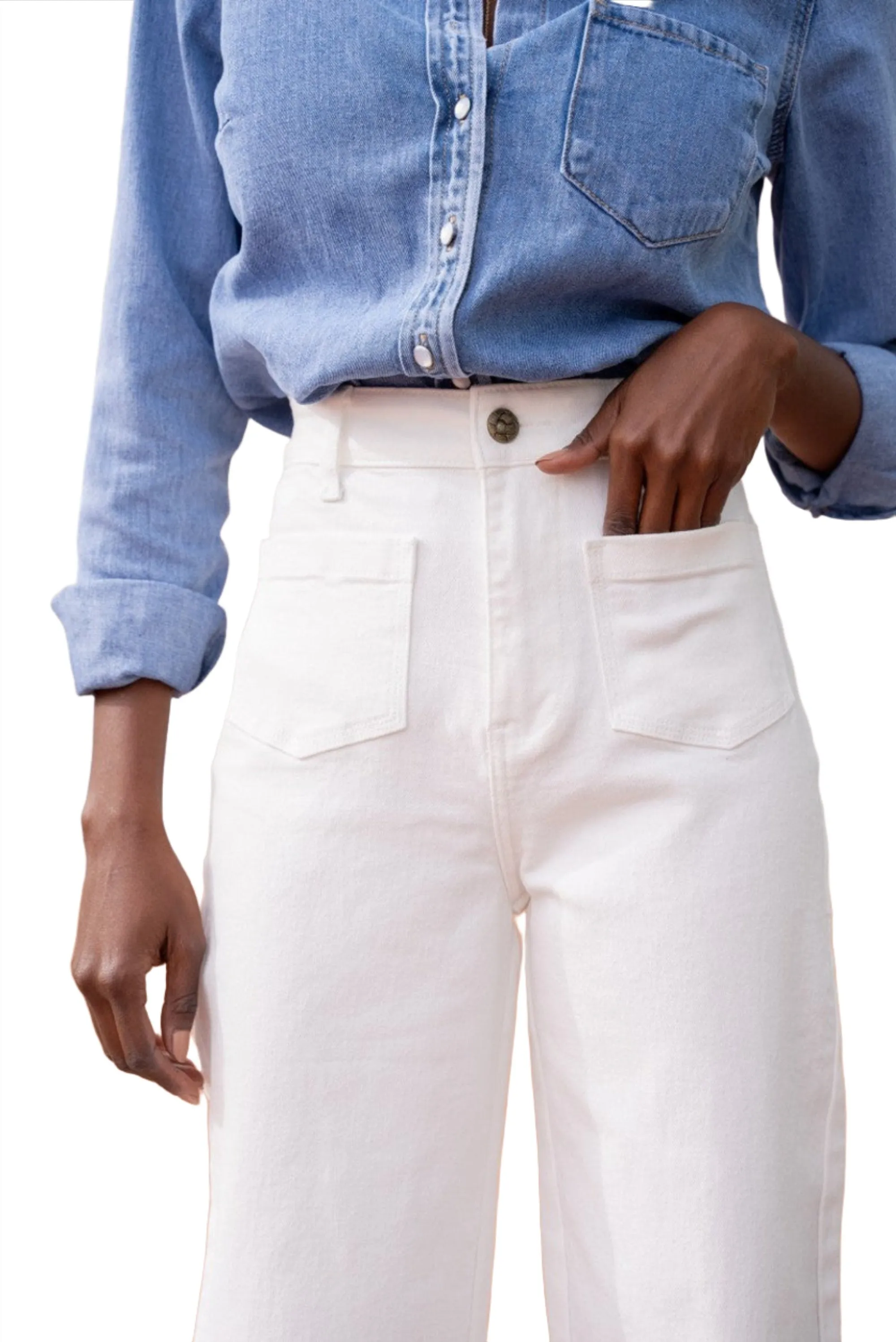 Oraije Paris Gaspard White Jeans