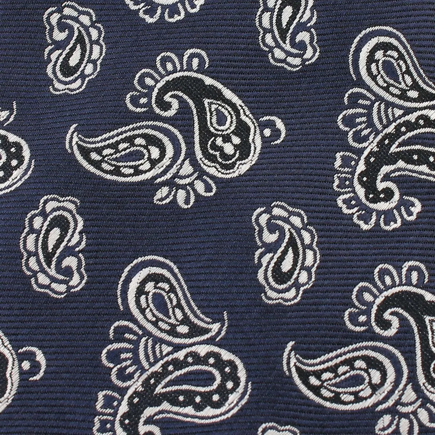 Paisley Navy Blue - Bow Tie (Untied)