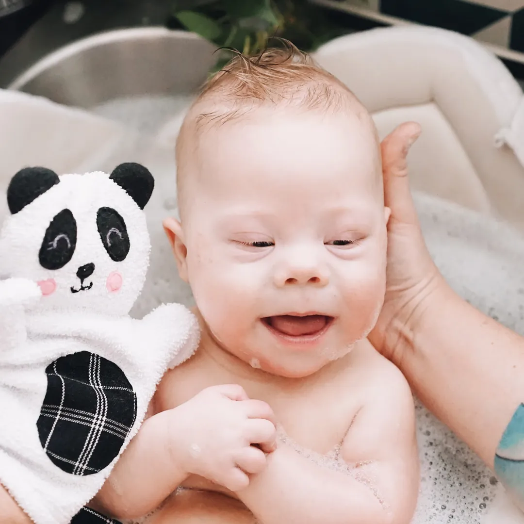 Panda Puppet Washcloth