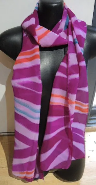 Pink Chiffon Scarf